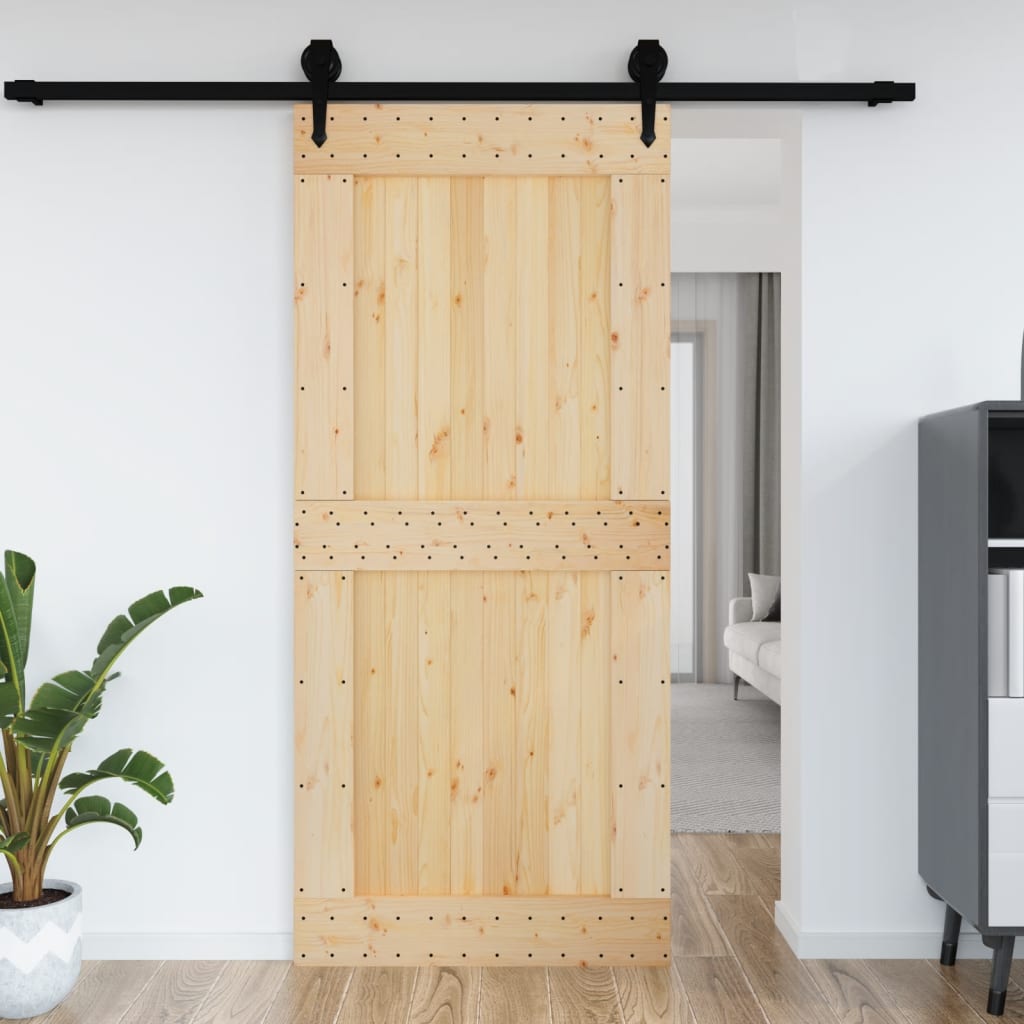 VidaXL Porte NARVIK 100x210 cm bois de pin massif