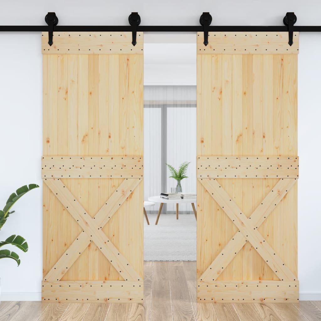 VidaXL Porte NARVIK 85x210 cm bois de pin massif