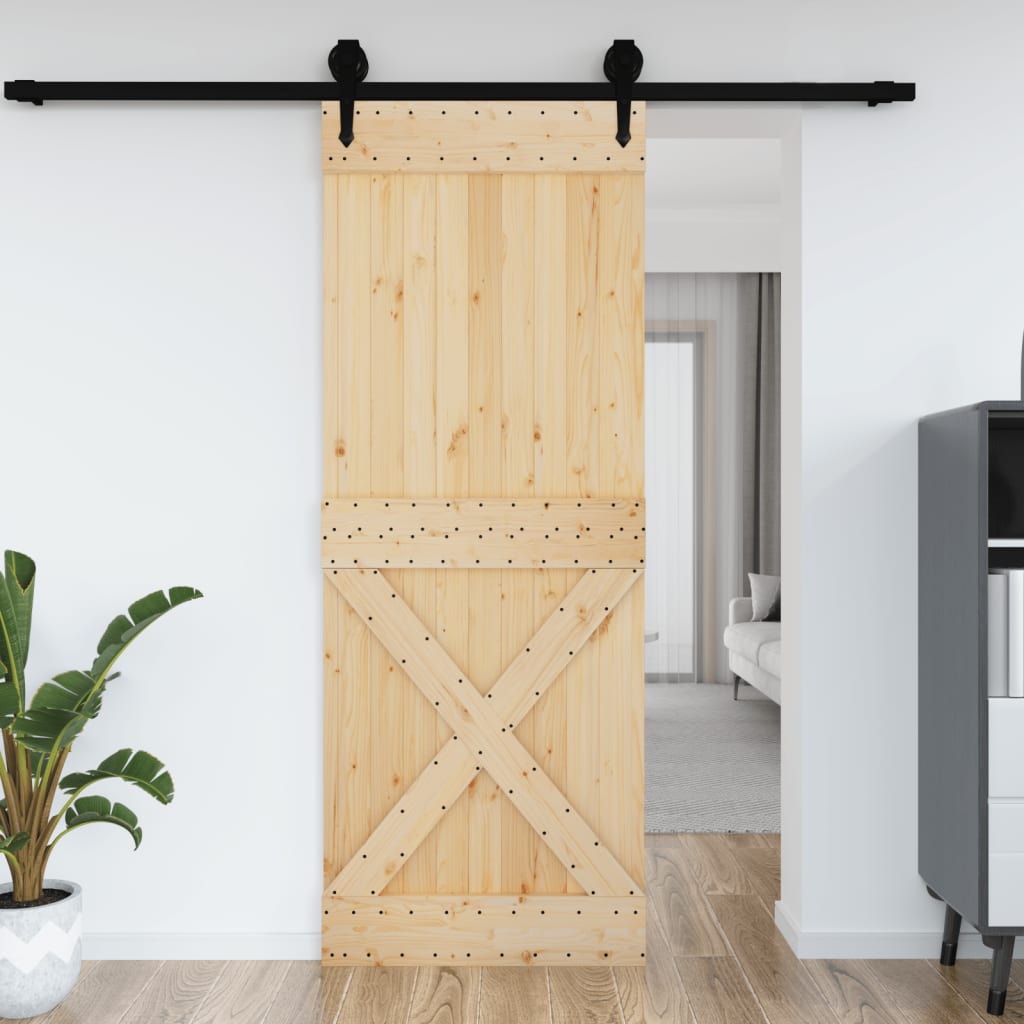VidaXL Porte NARVIK 85x210 cm bois de pin massif