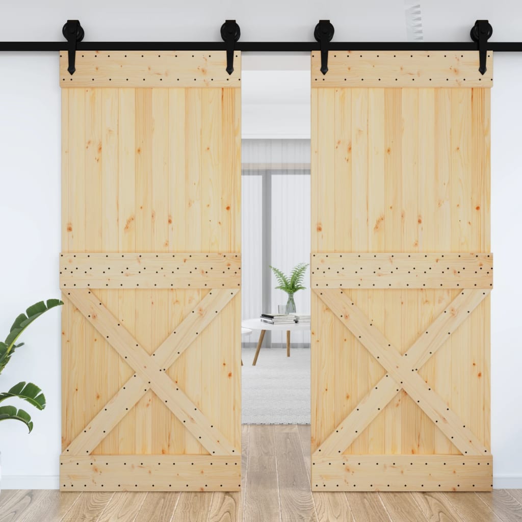 Vidaxx porte narvik 95x210 cm bois de pin massif