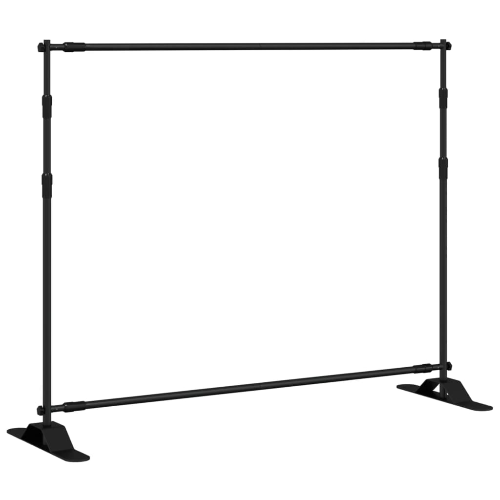 VidaXL Supports de fond 2 pcs 254x243 cm acier noir