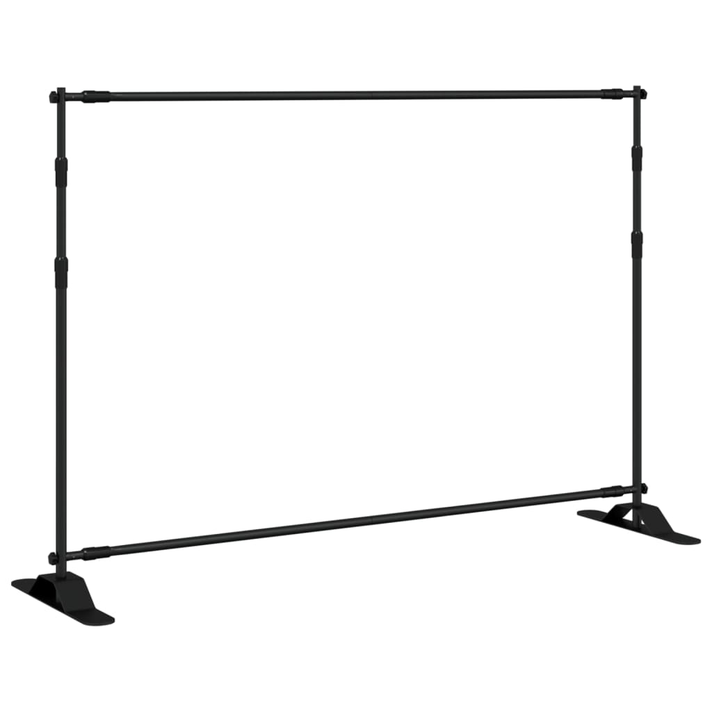 VidaXL Supports de fond 2 pcs 305x243 cm acier noir