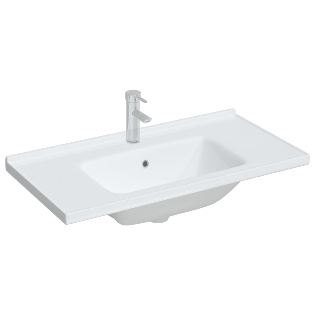 Vidaxx vasque rectangulaire 91,5x48x19,5 cm céramique blanc