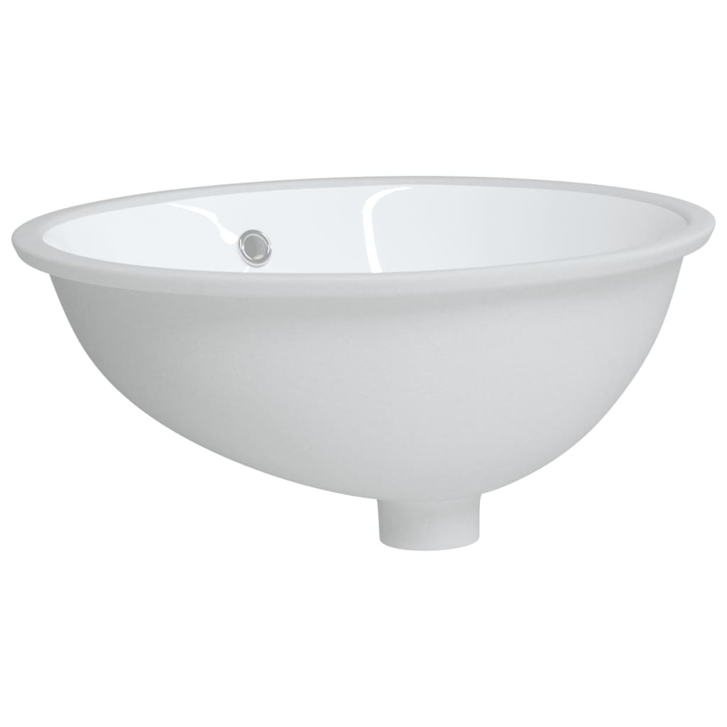 Vidaxx lavabo ovale 49x40,5x21 cm céramique blanc