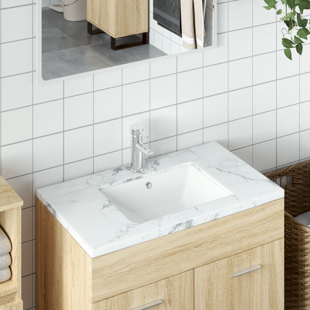 Vidaxx vasque rectangulaire 47,5x35x19,5 cm céramique blanc