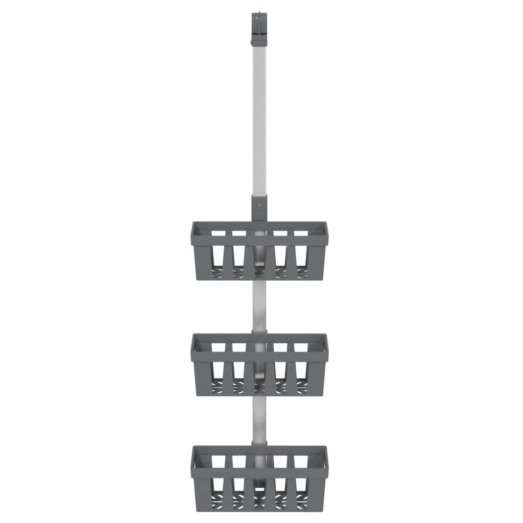 Vidaxx support de douche 30x15x (67-105) cm aluminium