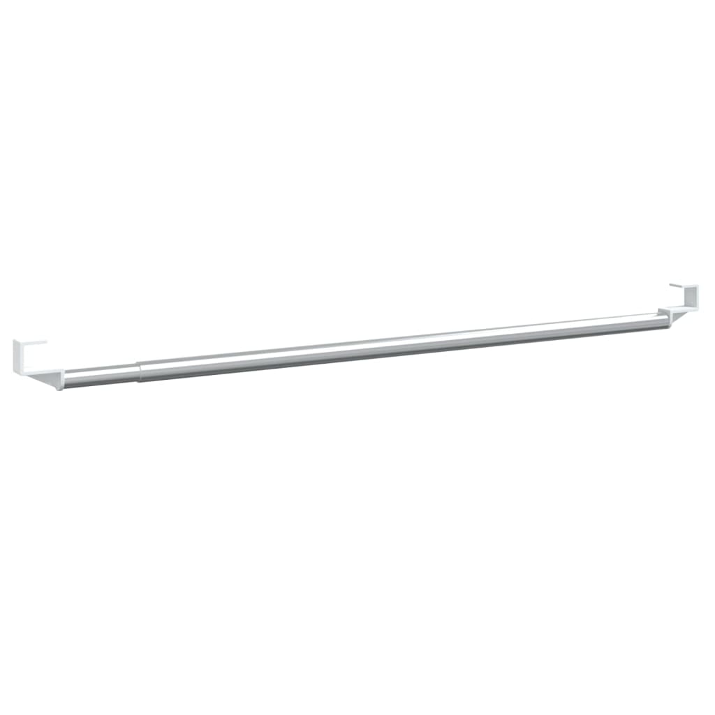 Vidaxx tringles à rideaux 2 pcs 60-105 cm aluminium blanc et argent