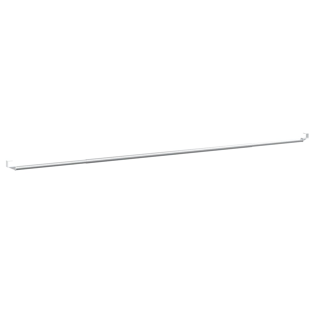 Vidaxx tringles à rideaux 2 pcs 90-130 cm aluminium blanc et argent