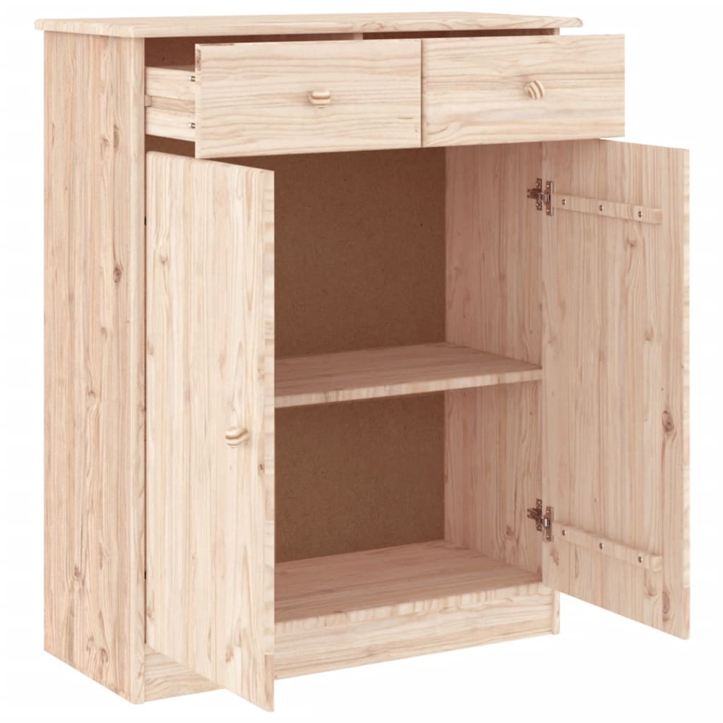 Vidaxx armoire à chaussures alta 77x35x96 cm bois de pin massif