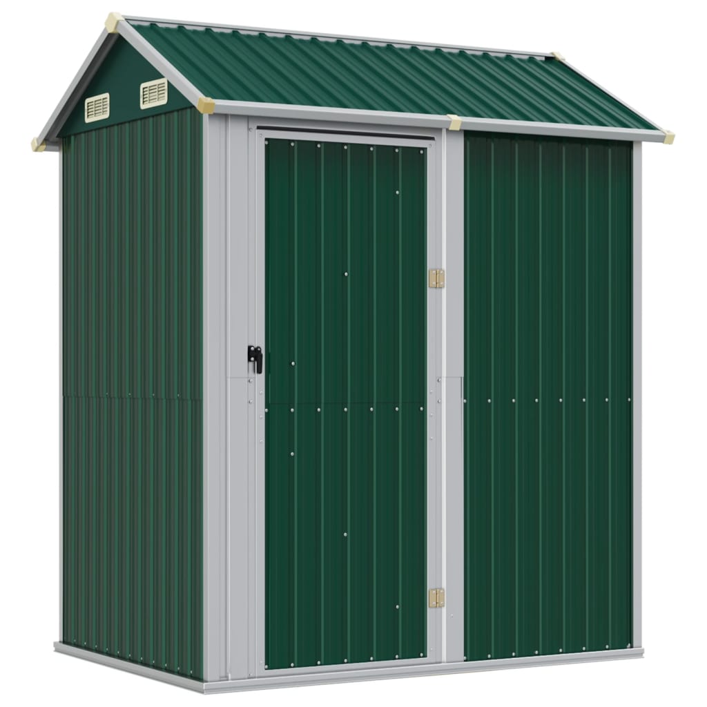 VidaXL Abri de jardin 192x152,5x237 cm acier galvanisé vert