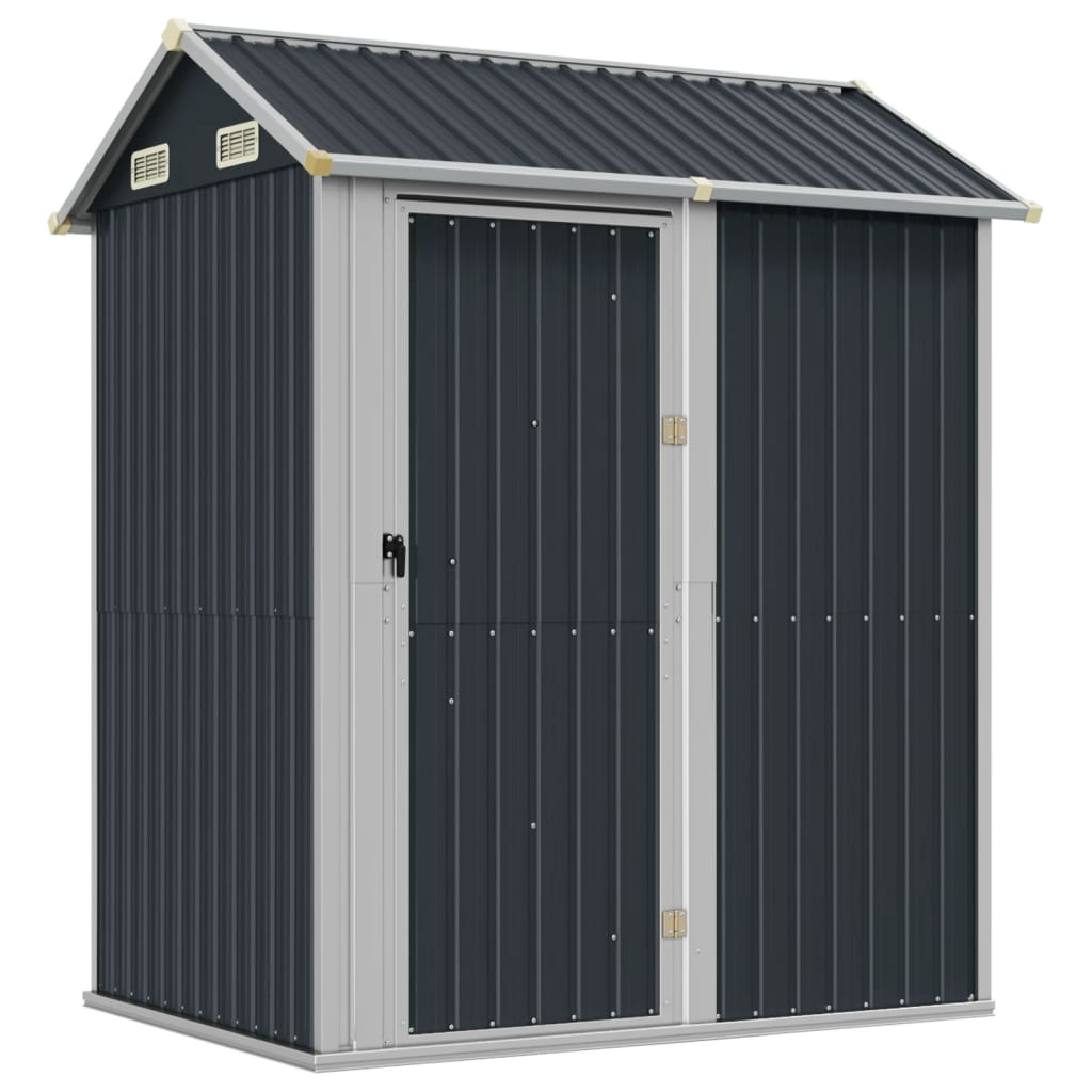 VidaXL Abri de jardin 192x152,5x237 cm acier galvanisé anthracite
