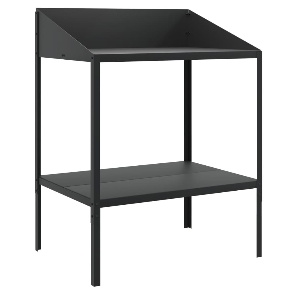 Vidaxx support pour plantes 75,5x54,5x100 cm acier galvanisé anthracite