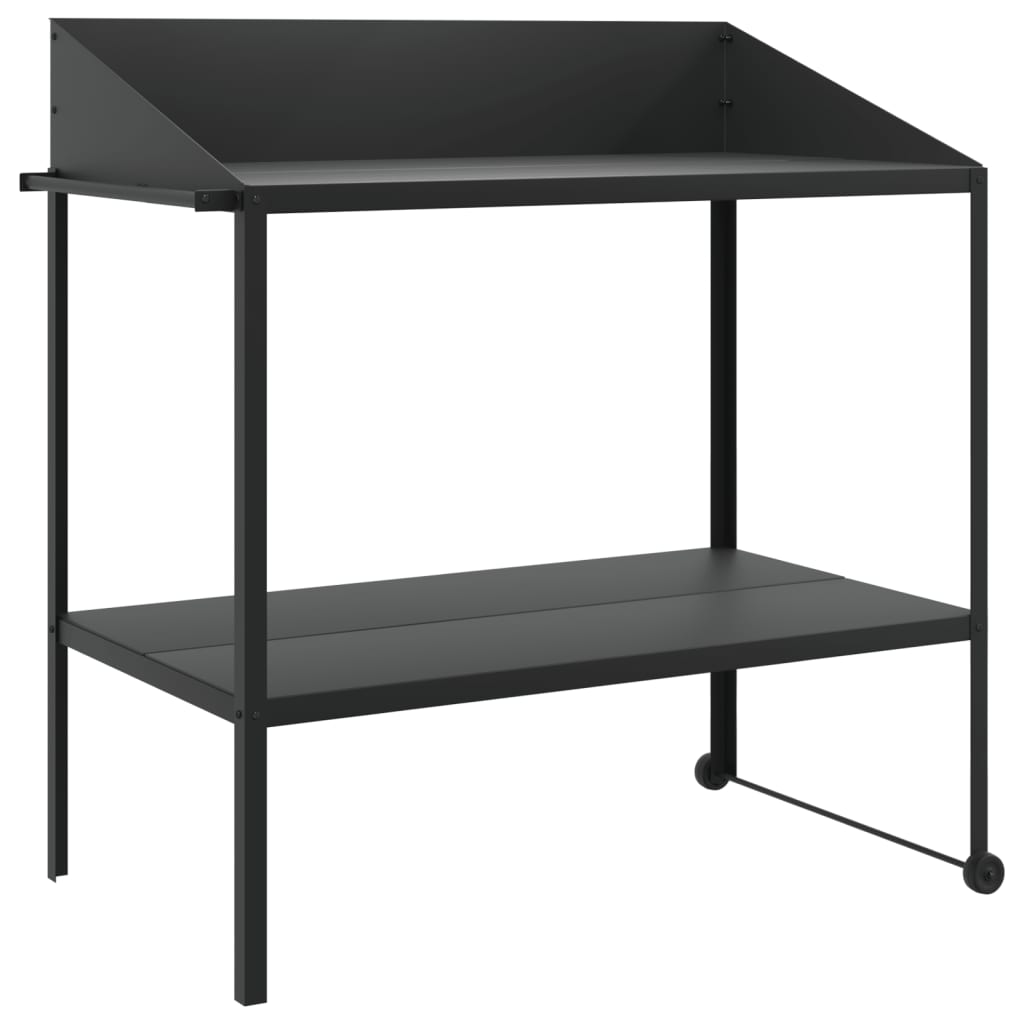 Vidaxxl support pour plantes 100x54,5x100 cm acier galvanisé couleur anthracite