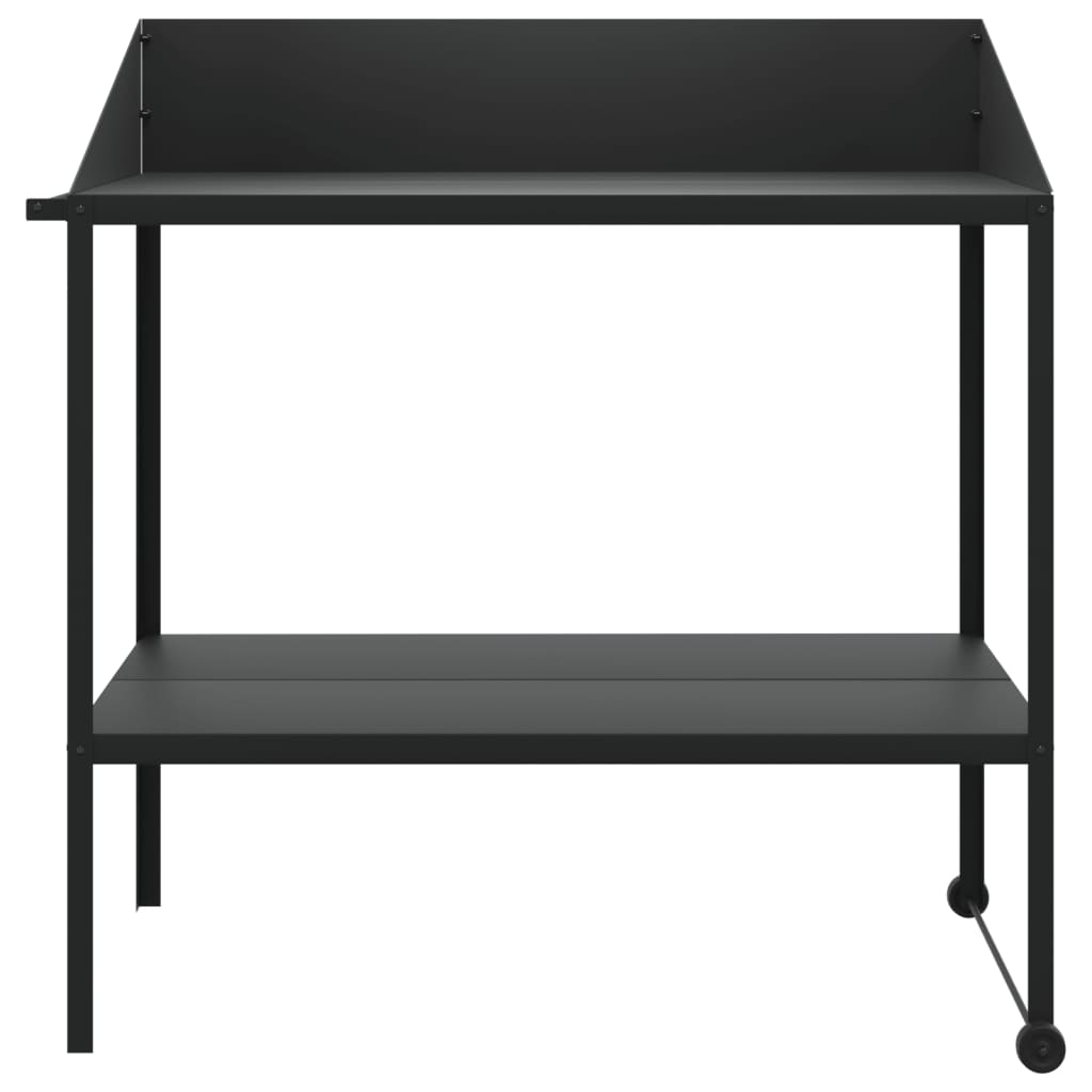 Vidaxxl support pour plantes 100x54,5x100 cm acier galvanisé couleur anthracite