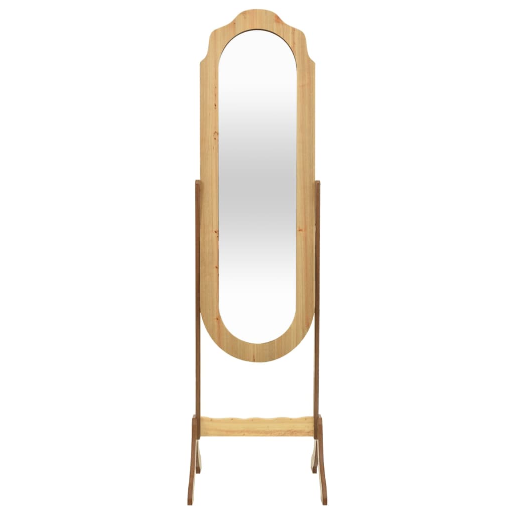 Vidaxx miroir autoportant 45,5x47,5x160 cm bois fini