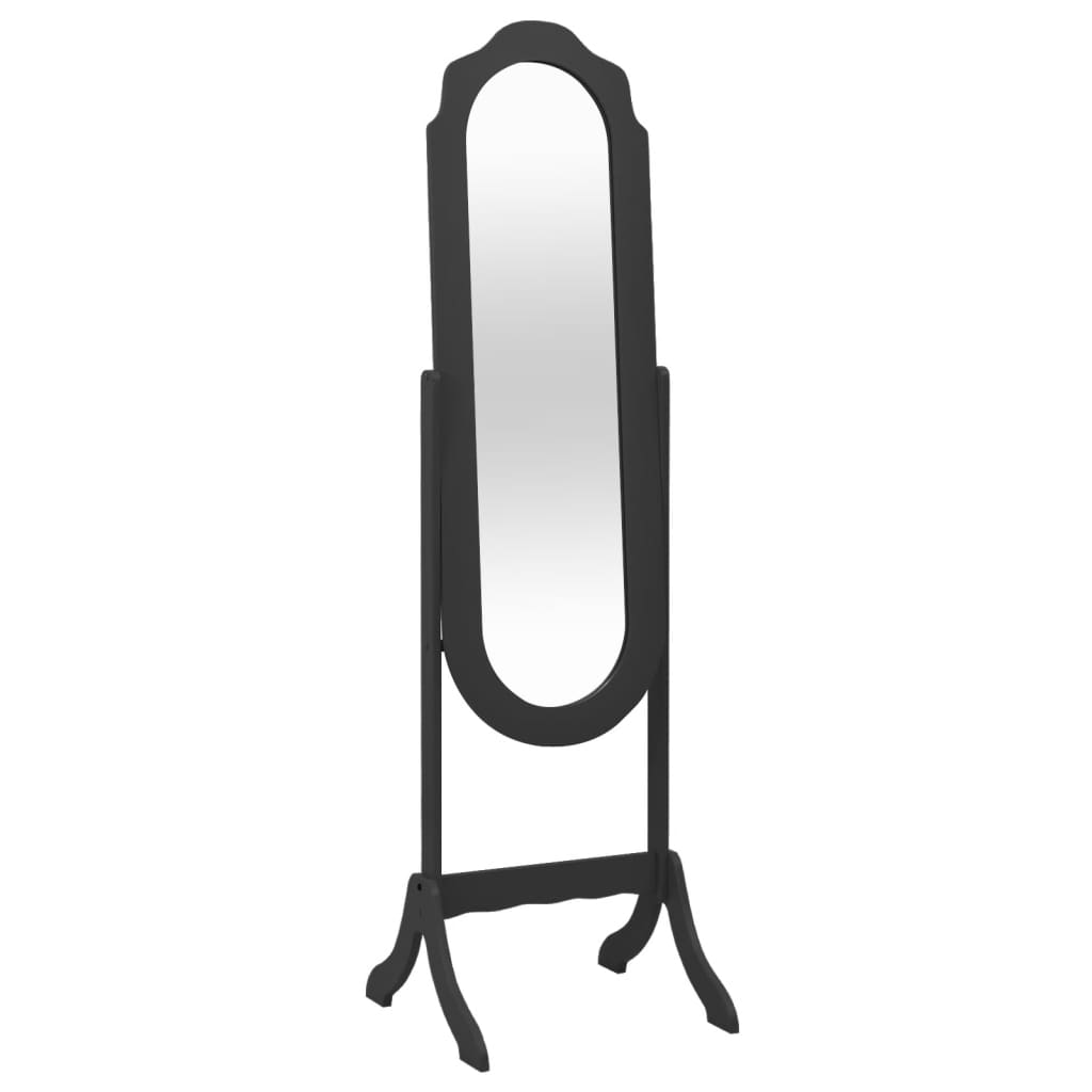Vidaxx miroir autoportant 45,5x47,5x160 cm bois fini noir
