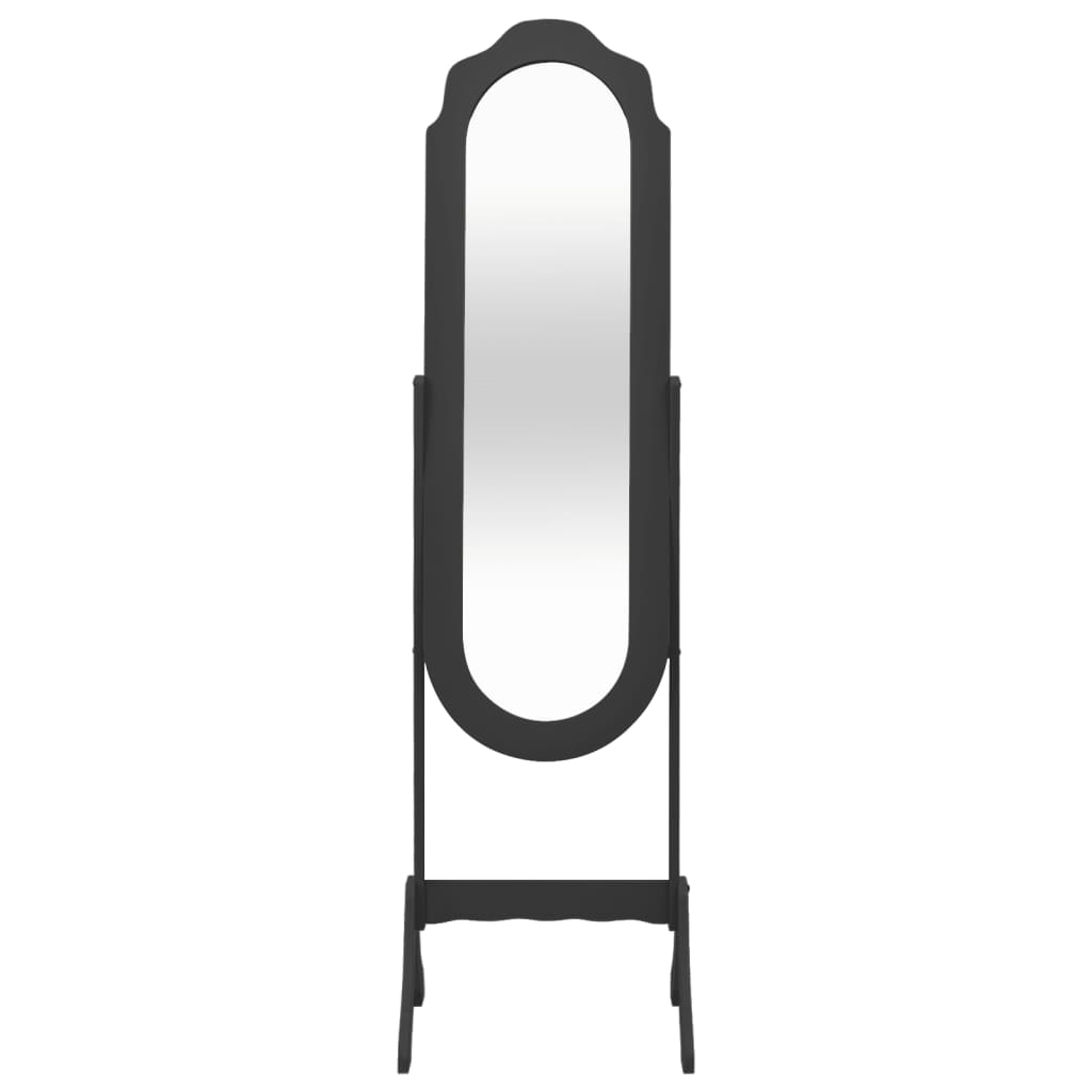 Vidaxx miroir autoportant 45,5x47,5x160 cm bois fini noir