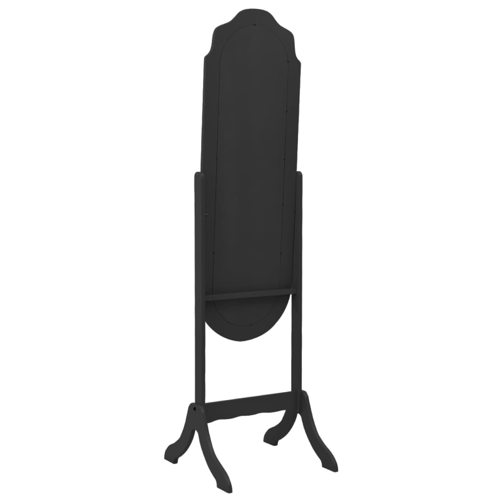 Vidaxx miroir autoportant 45,5x47,5x160 cm bois fini noir