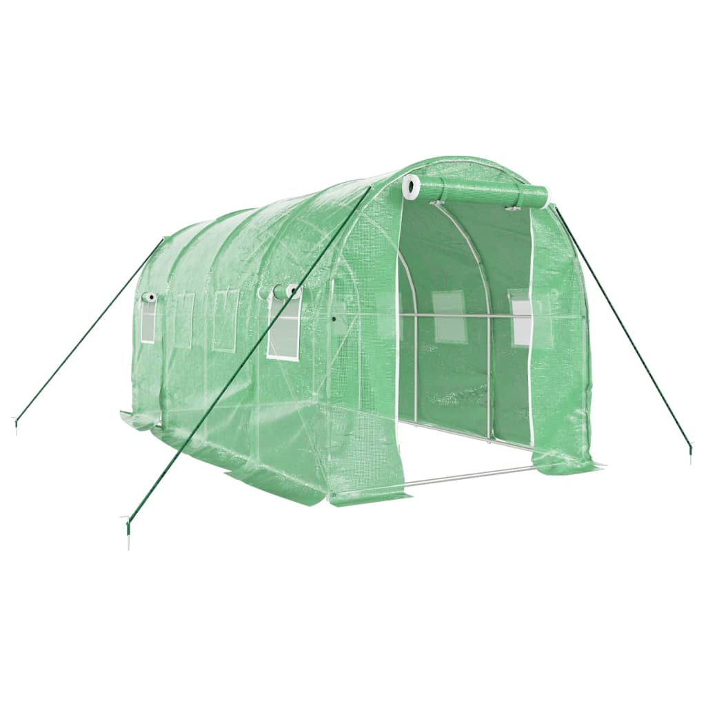 VidaXL Serre de jardin avec structure en acier 8 m² 4x2x2 m