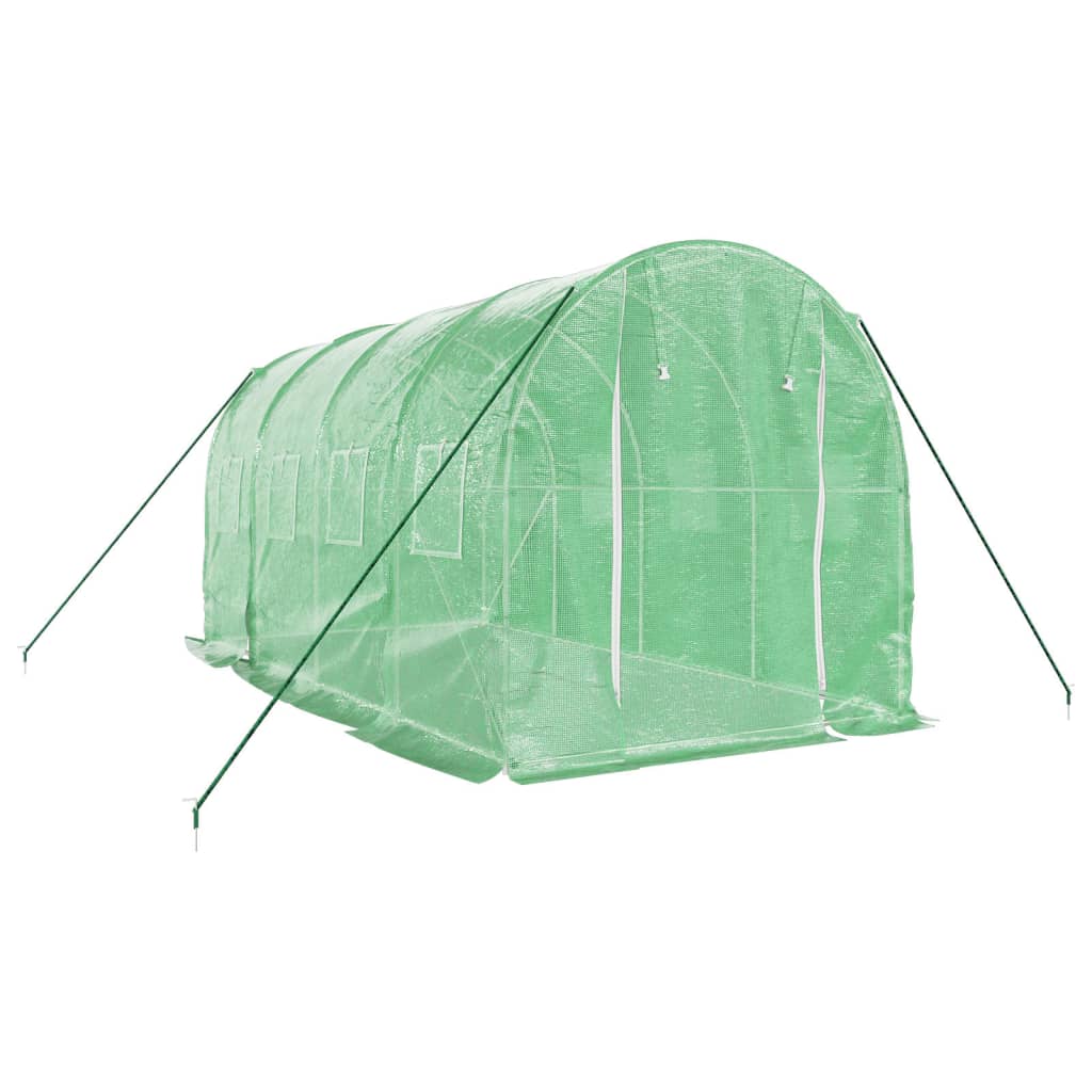 VidaXL Serre de jardin avec structure en acier 8 m² 4x2x2 m