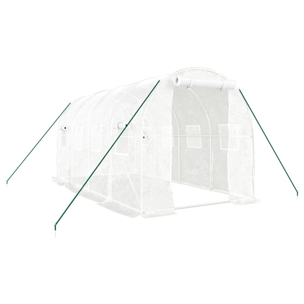 VidaXL Serre de jardin avec structure en acier 8 m² 4x2x2 m