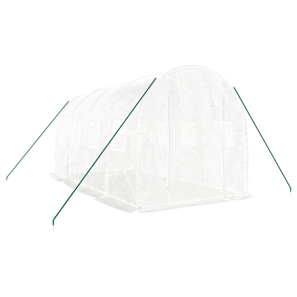 VidaXL Serre de jardin avec structure en acier 8 m² 4x2x2 m