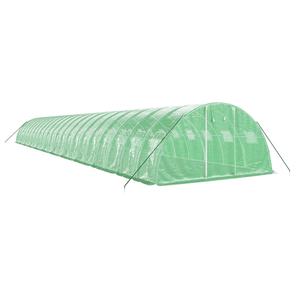 VidaXL Serre de jardin avec structure en acier 88 m² 22x4x2 m vert