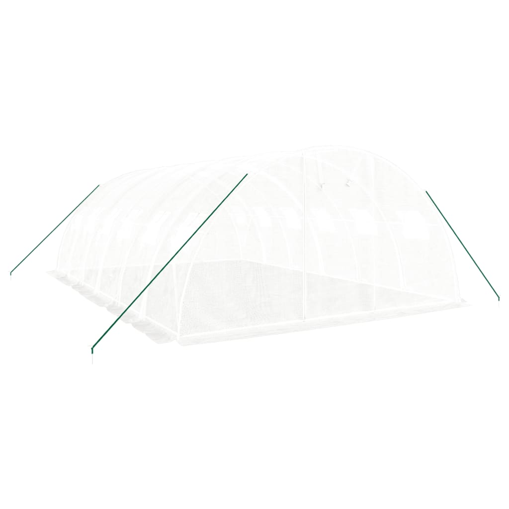 VidaXL Serre de jardin avec structure en acier 24 m² 6x4x2 m blanc