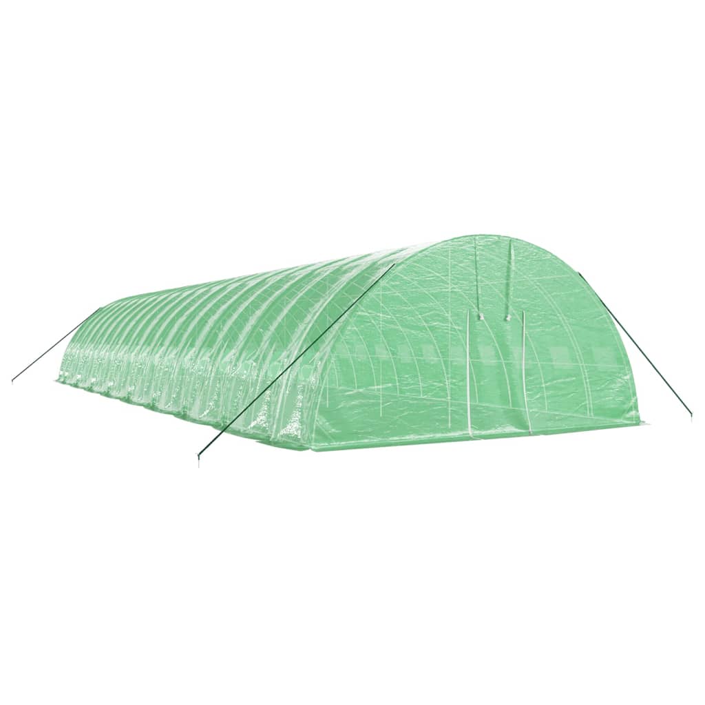 VidaXL Serre de jardin avec structure en acier 108 m² 18x6x2,85 m vert