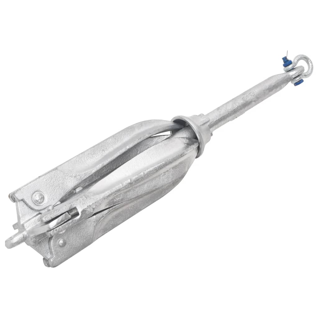 Vidaxx ancre pliable 12 kg en fonte galvanisée à chaud argent