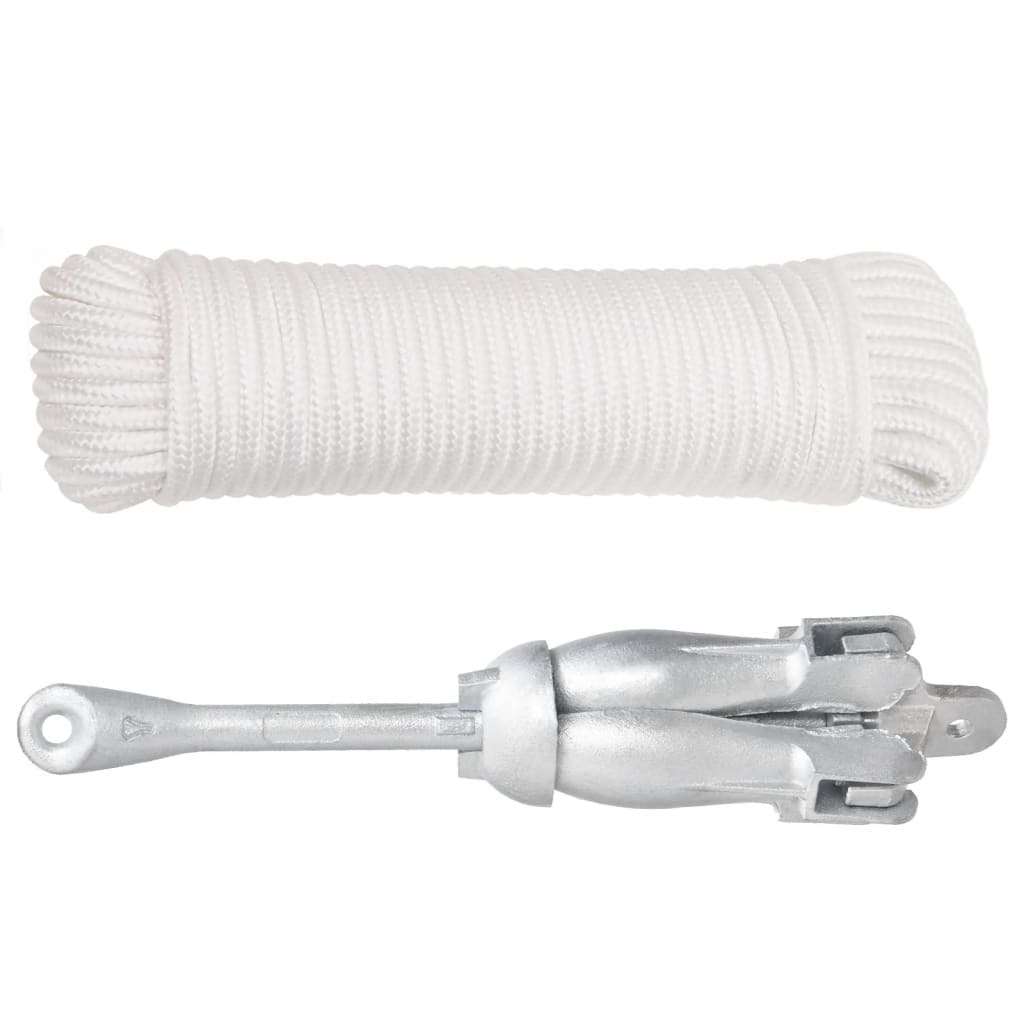 Ancre Vidaxx avec corde pliable 4 kg en fonte galvanisée à chaud