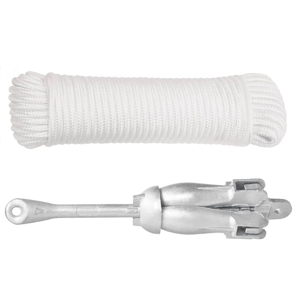 Ancre Vidaxx avec corde pliable 6 kg en fonte galvanisée à chaud