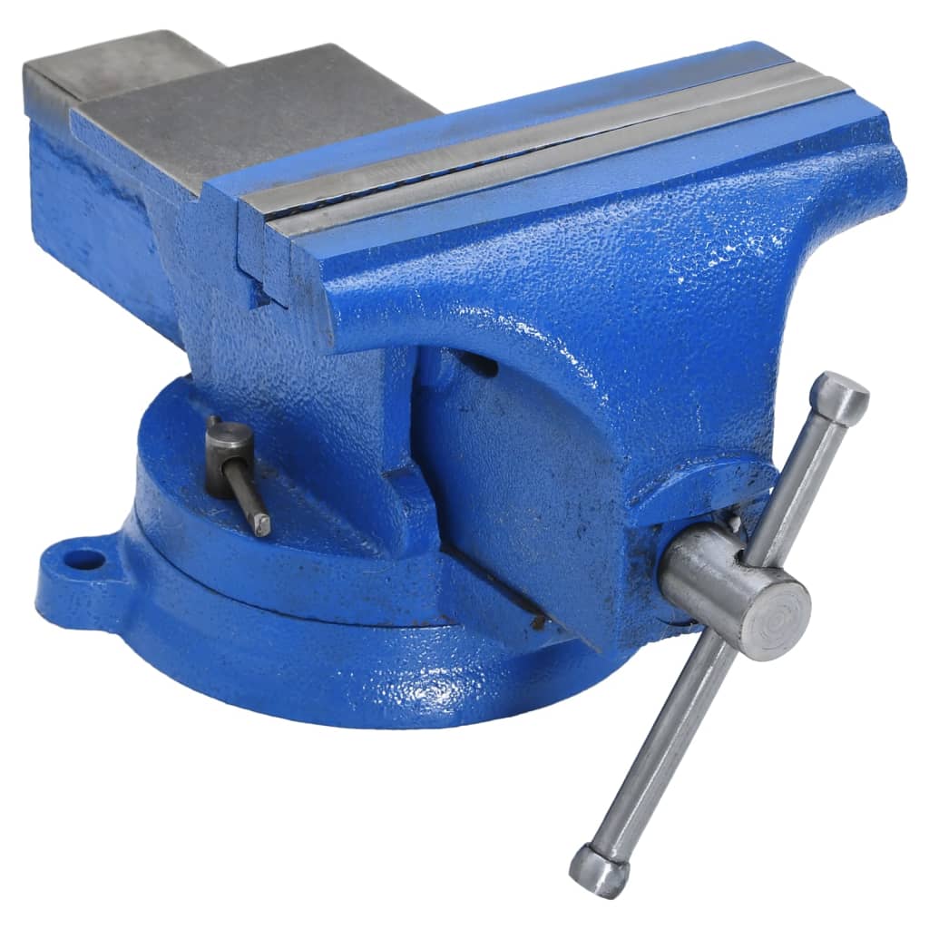 VidaXL étau 200 mm fonte bleu