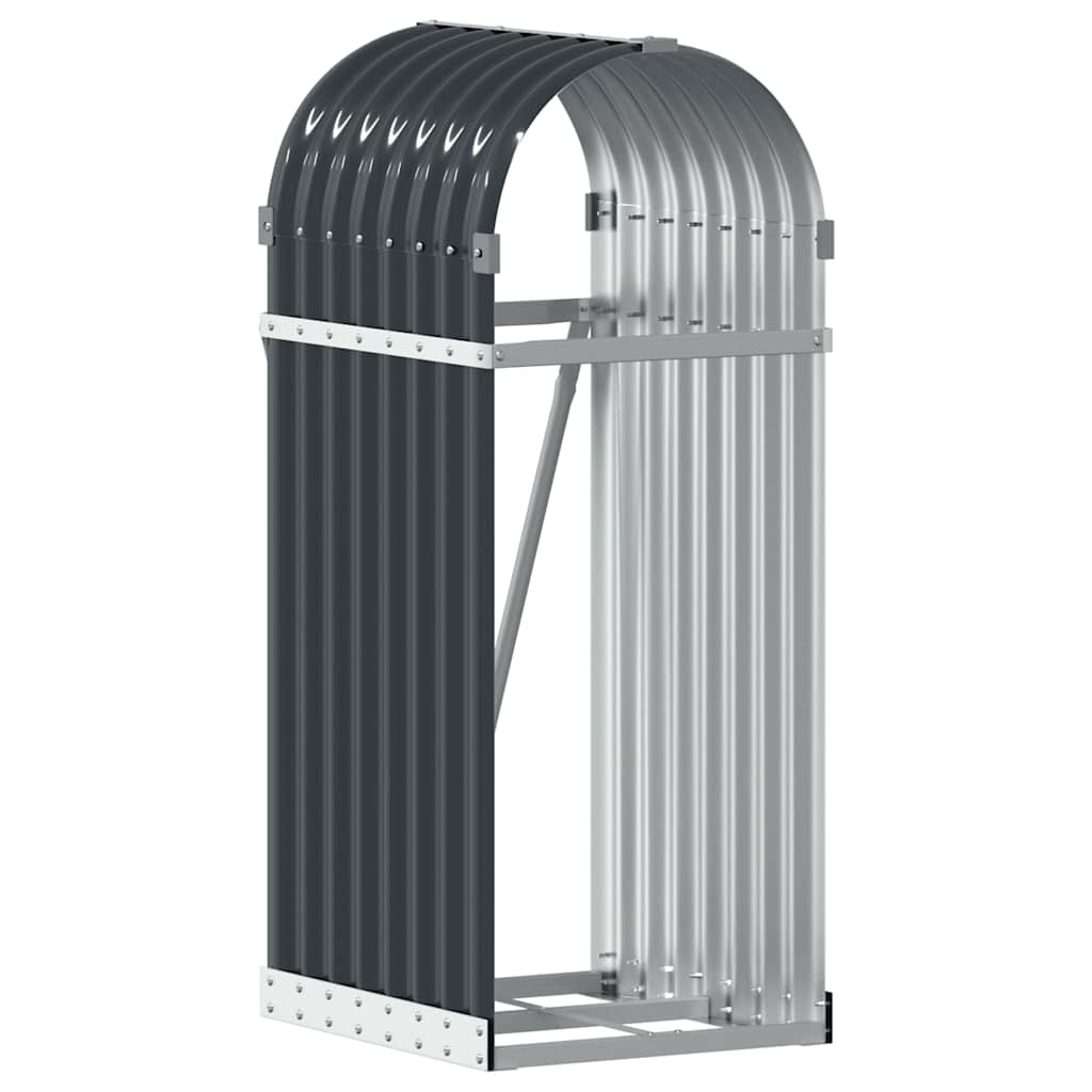 Vidaxx stockage de bois de chauffage 40x45x100 cm acier galvanisé anthracite