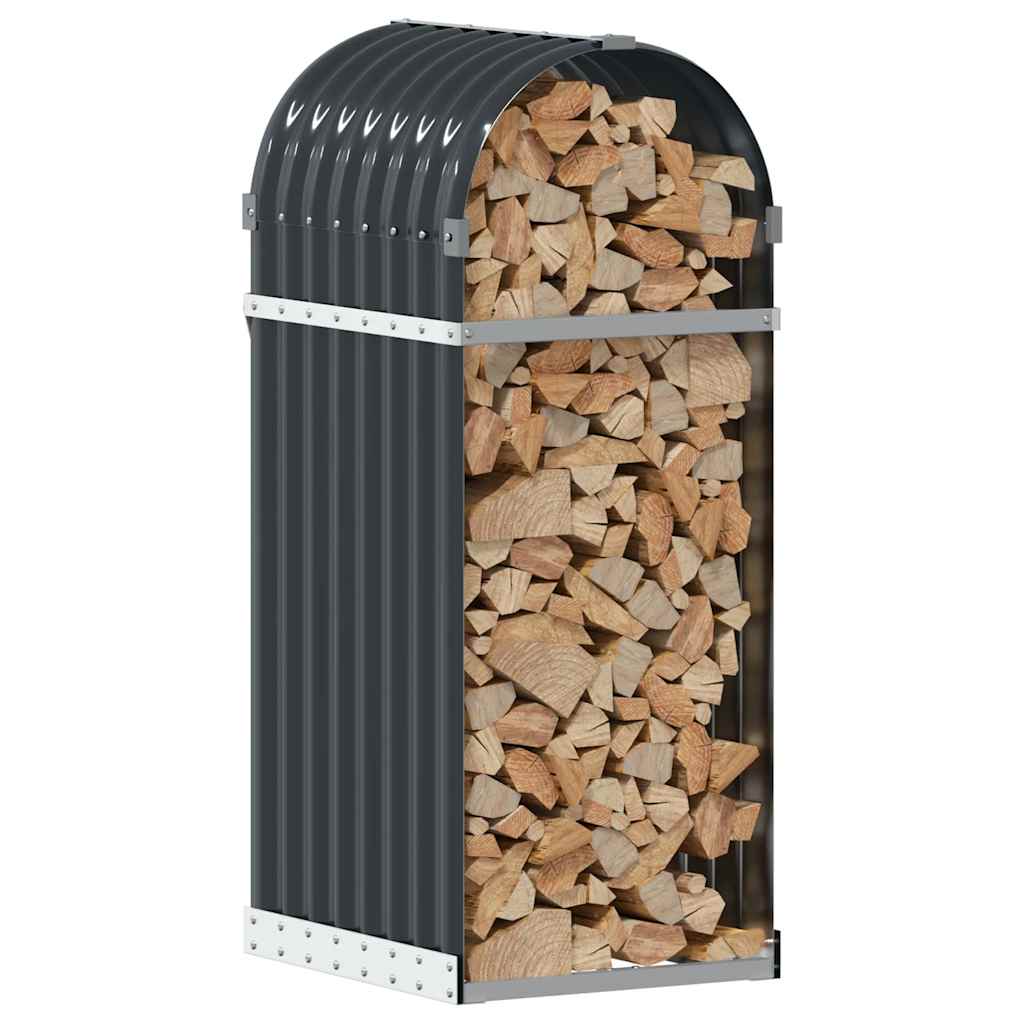 Vidaxx stockage de bois de chauffage 40x45x100 cm acier galvanisé anthracite