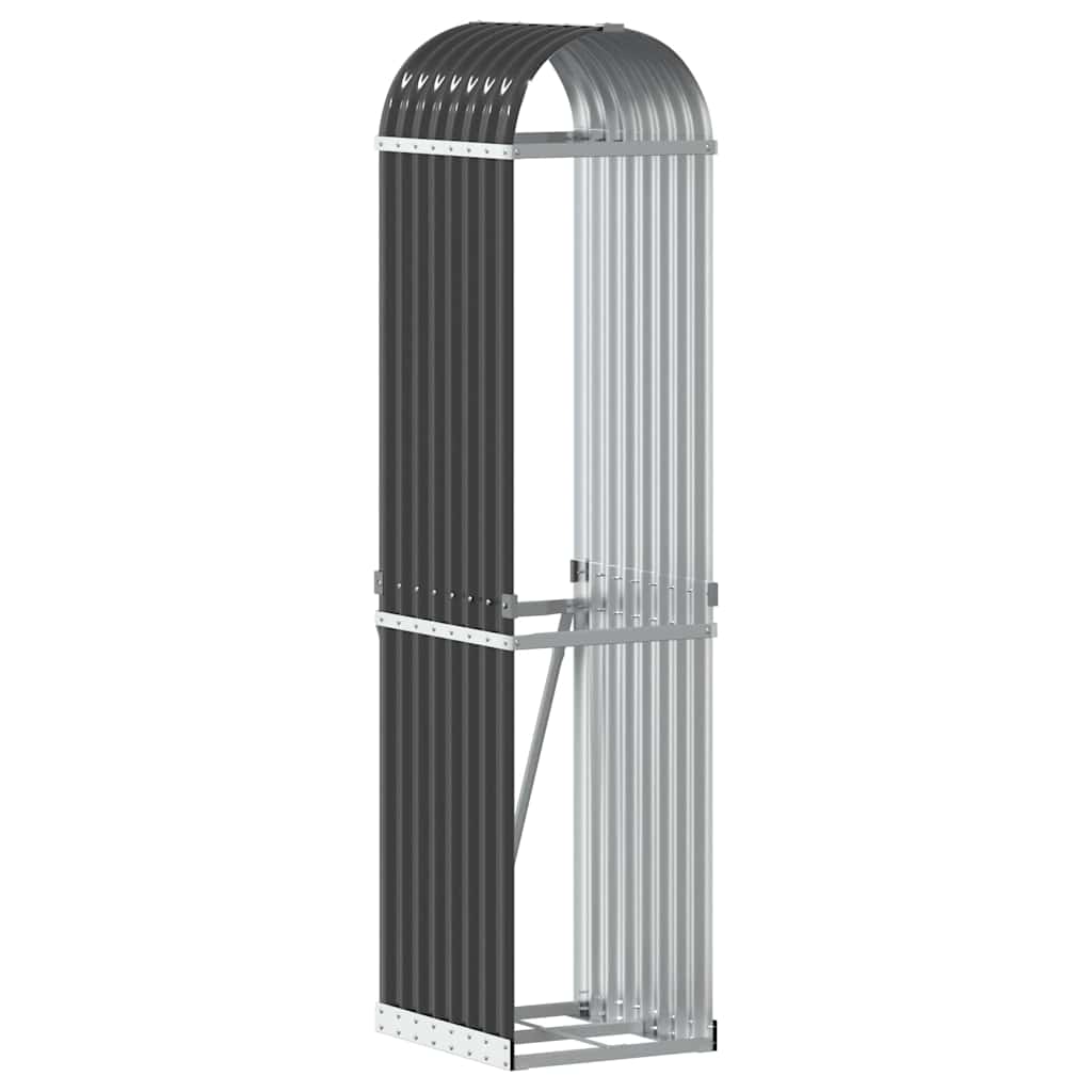 Vidaxx stockage de bois de chauffage 40x45x170 cm acier galvanisé anthracite