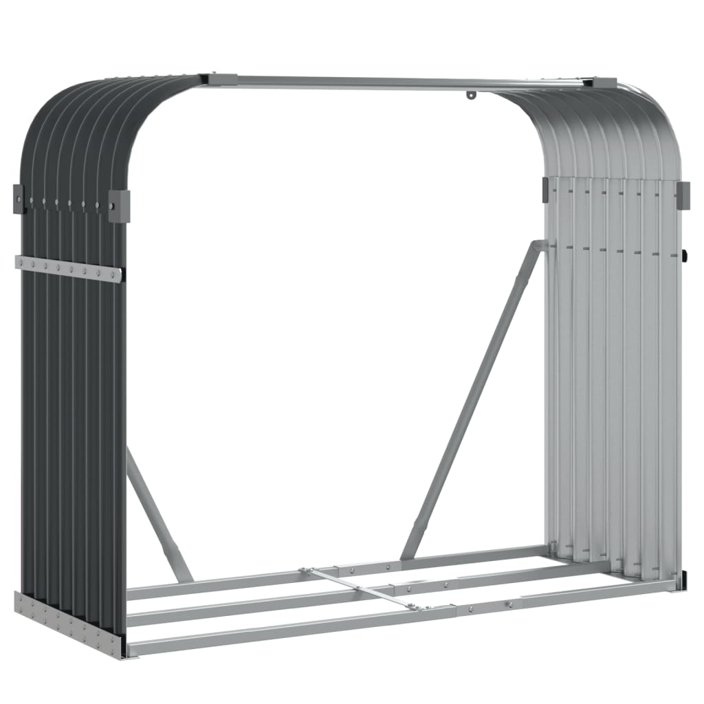 Vidaxx stockage de bois de chauffage 120x45x100 cm acier galvanisé anthracite