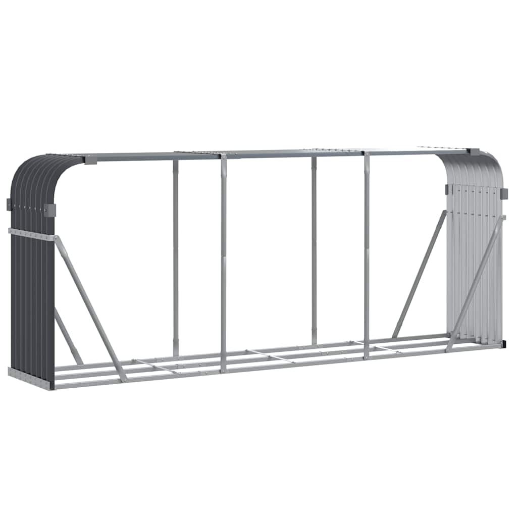 Vidaxx stockage de bois de chauffage 234x45x100 cm acier galvanisé anthracite