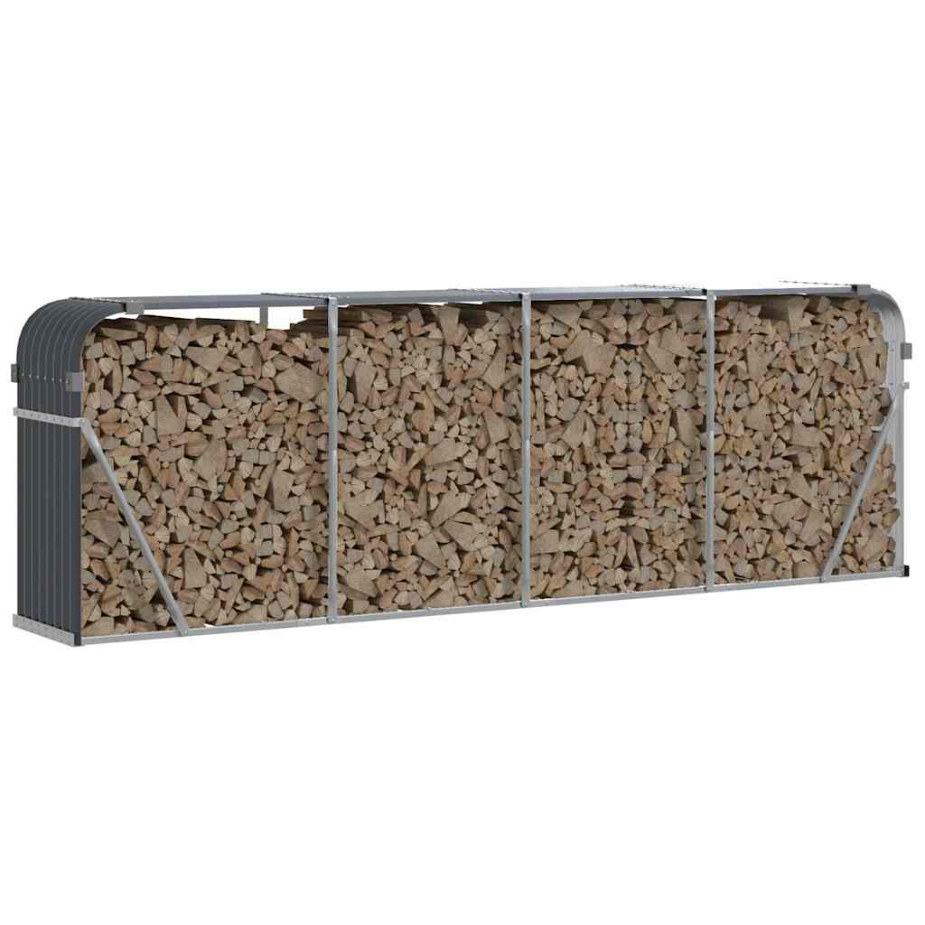 Vidaxx stockage de bois de chauffage 300x45x100 cm acier galvanisé anthracite