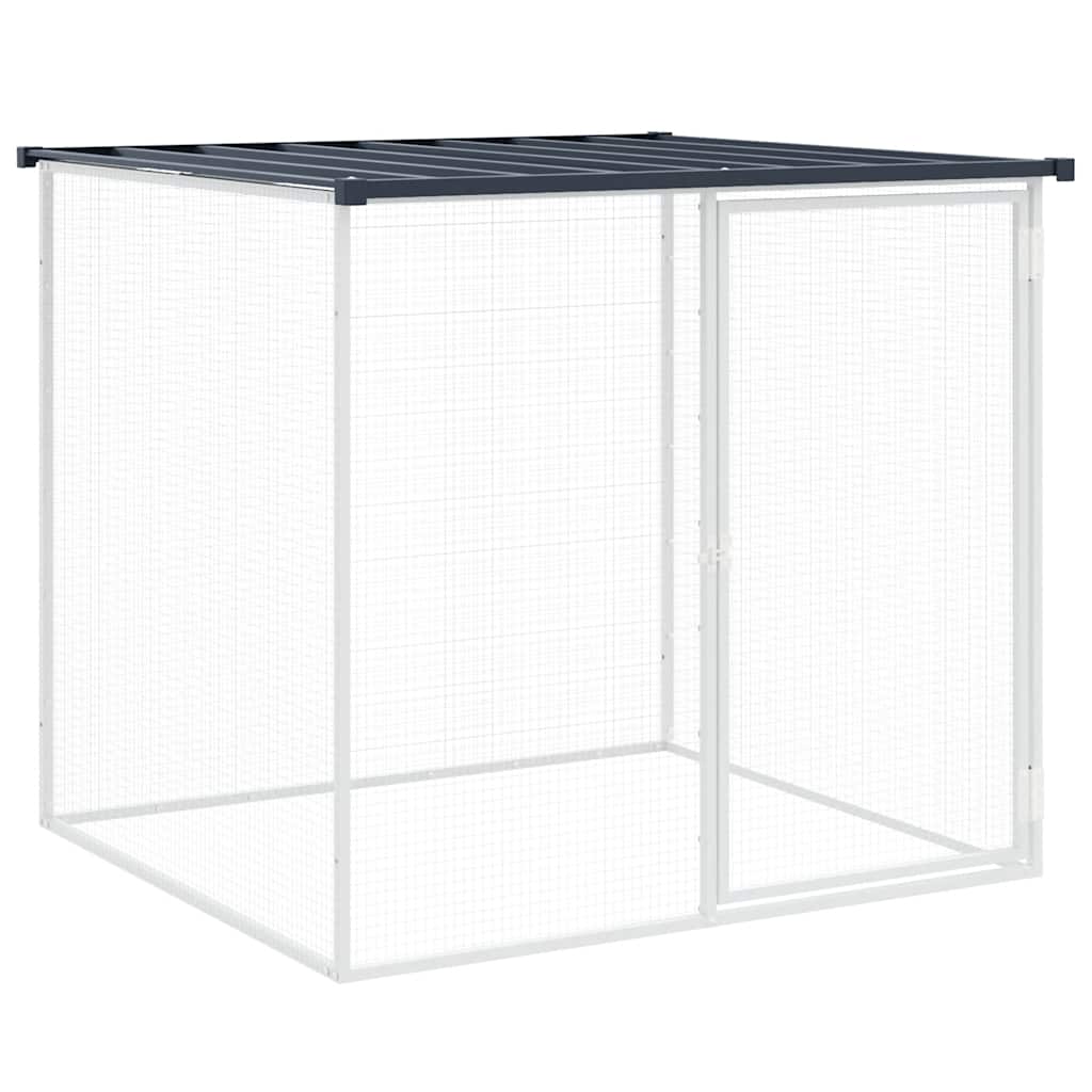 Poulailler Vidaxx avec toit 103x98x90 cm acier galvanisé anthracite