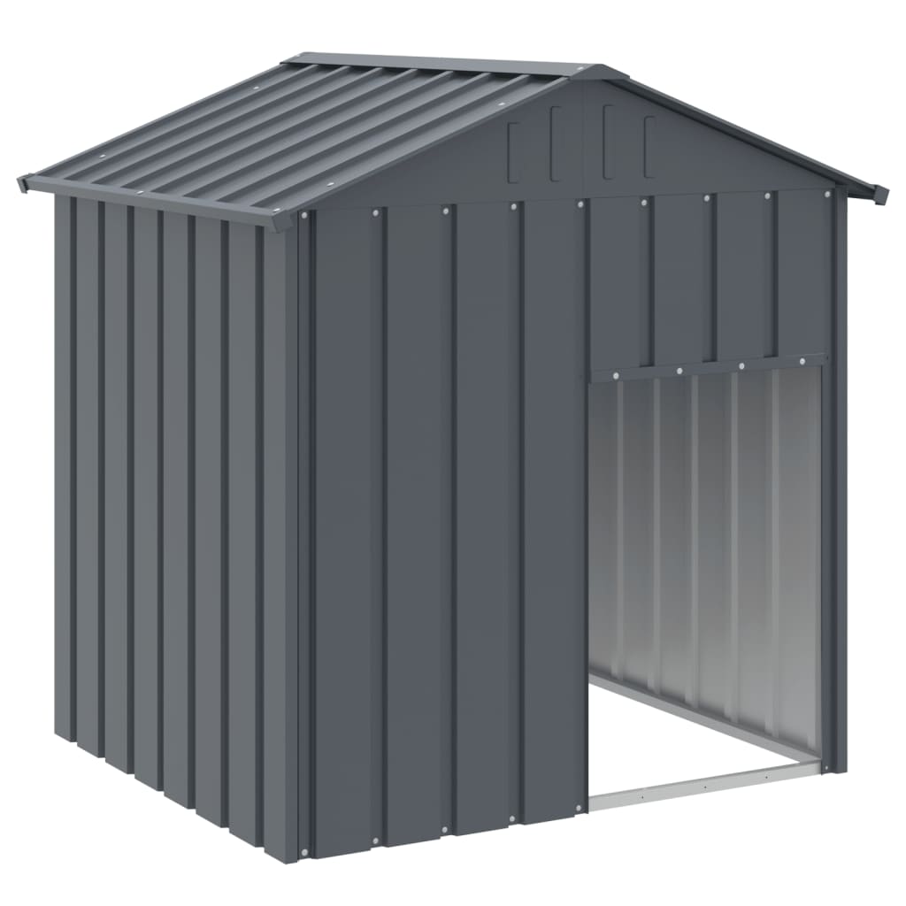 Vidaxxl niche avec toit 117x103x123 cm acier galvanisé anthracite
