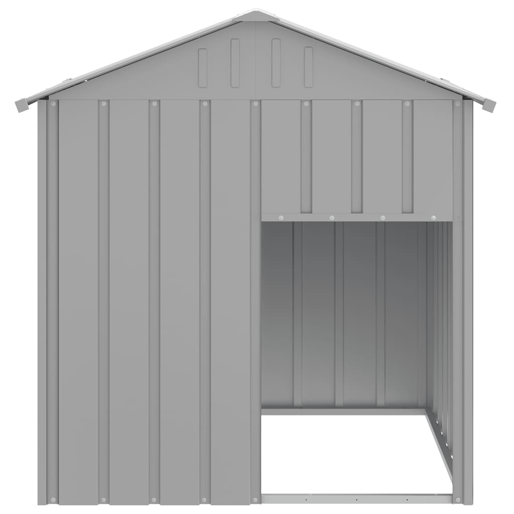 Vidaxxl niche avec toit 117x103x123 cm en acier galvanisé