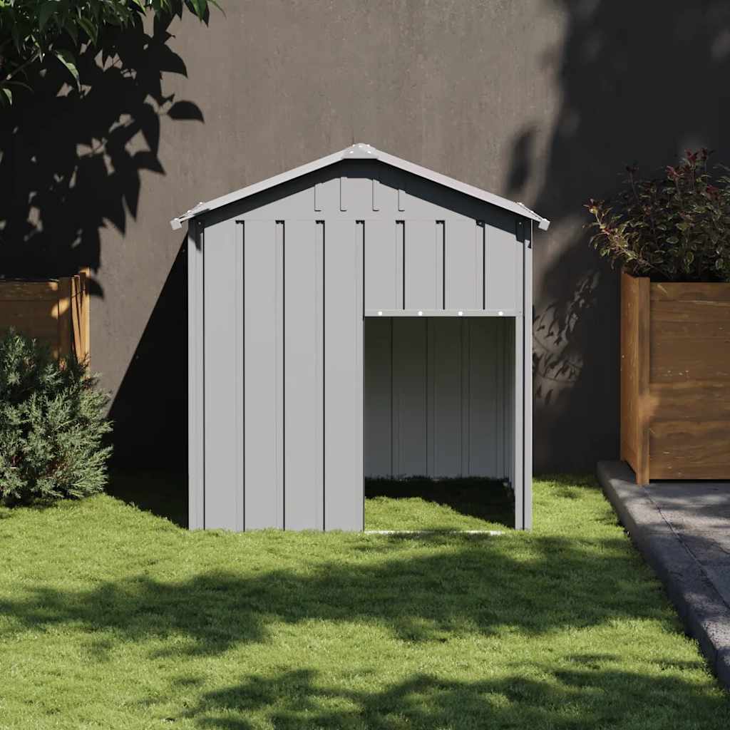 Vidaxxl niche avec toit 117x103x123 cm en acier galvanisé
