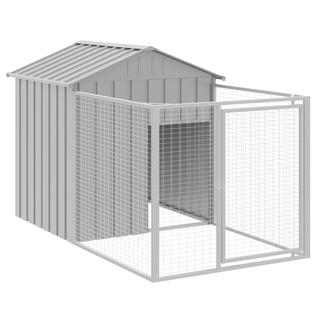 Niche Vidaxxl avec toit 117x201x123 cm en acier galvanisé
