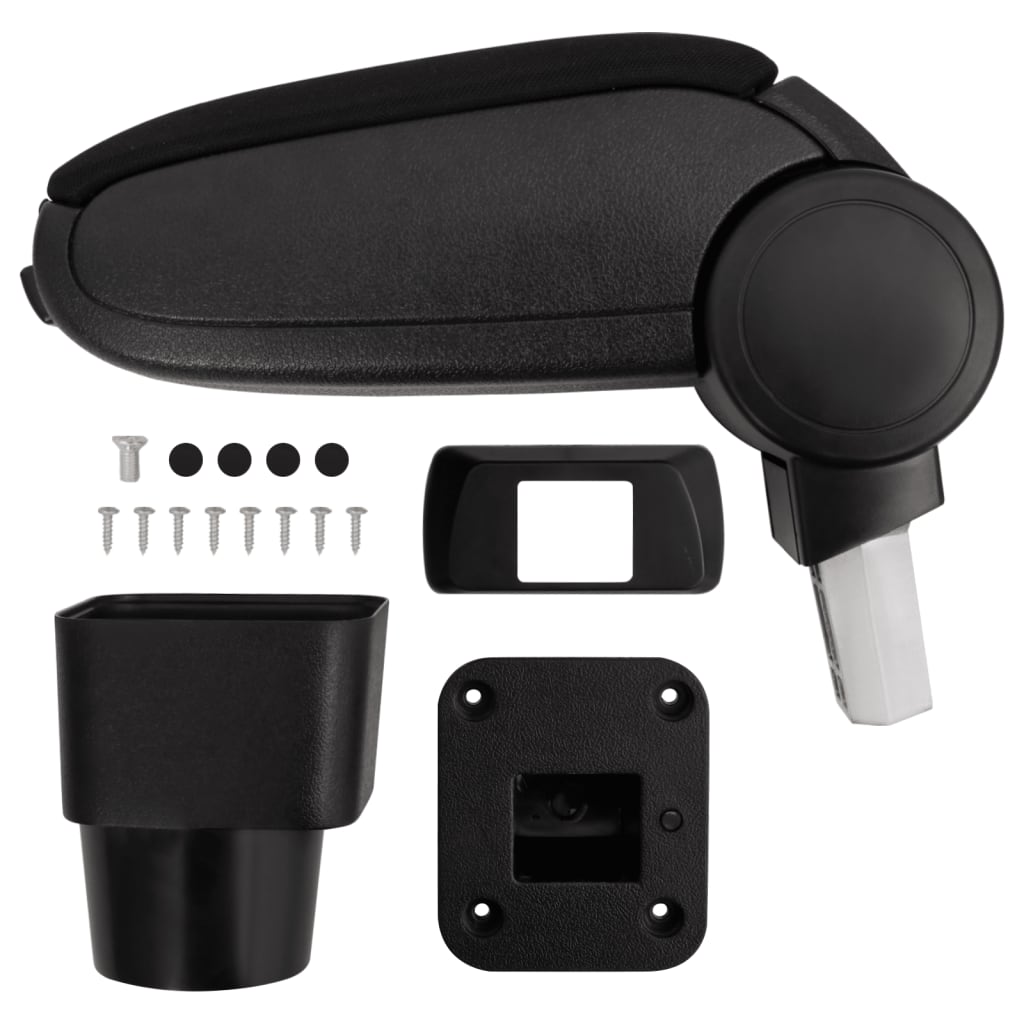 VidaXL Accoudoir 13x31x(30,5-48) cm noir