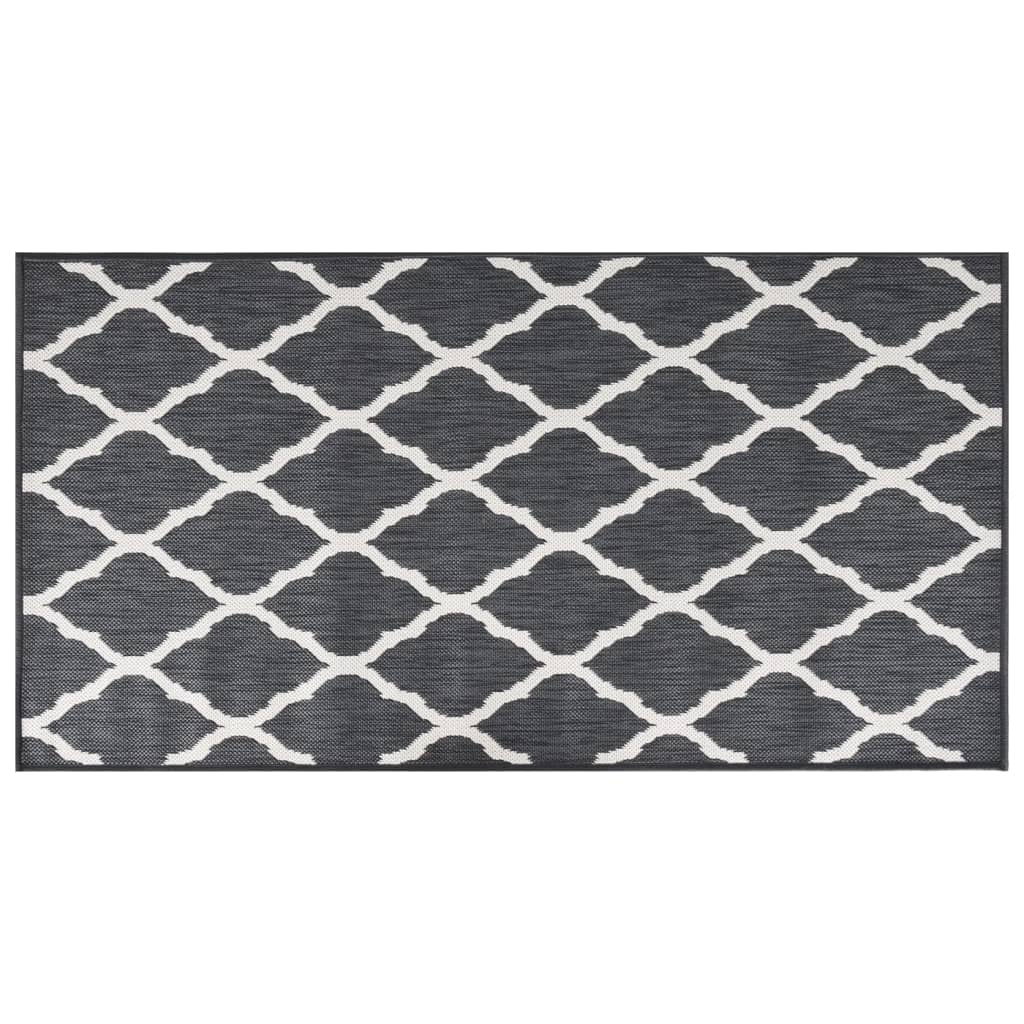 Vidaxx tapis d'extérieur réversible 80x150 cm gris et blanc