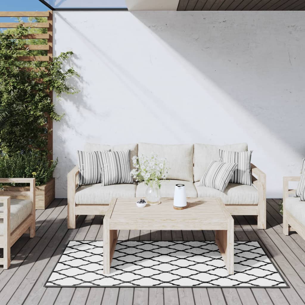 Vidaxx tapis d'extérieur réversible 80x150 cm gris et blanc