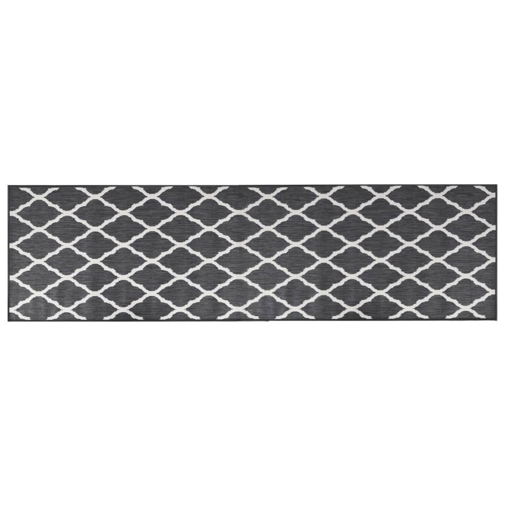 Vidaxx tapis d'extérieur réversible 80x250 cm gris et blanc