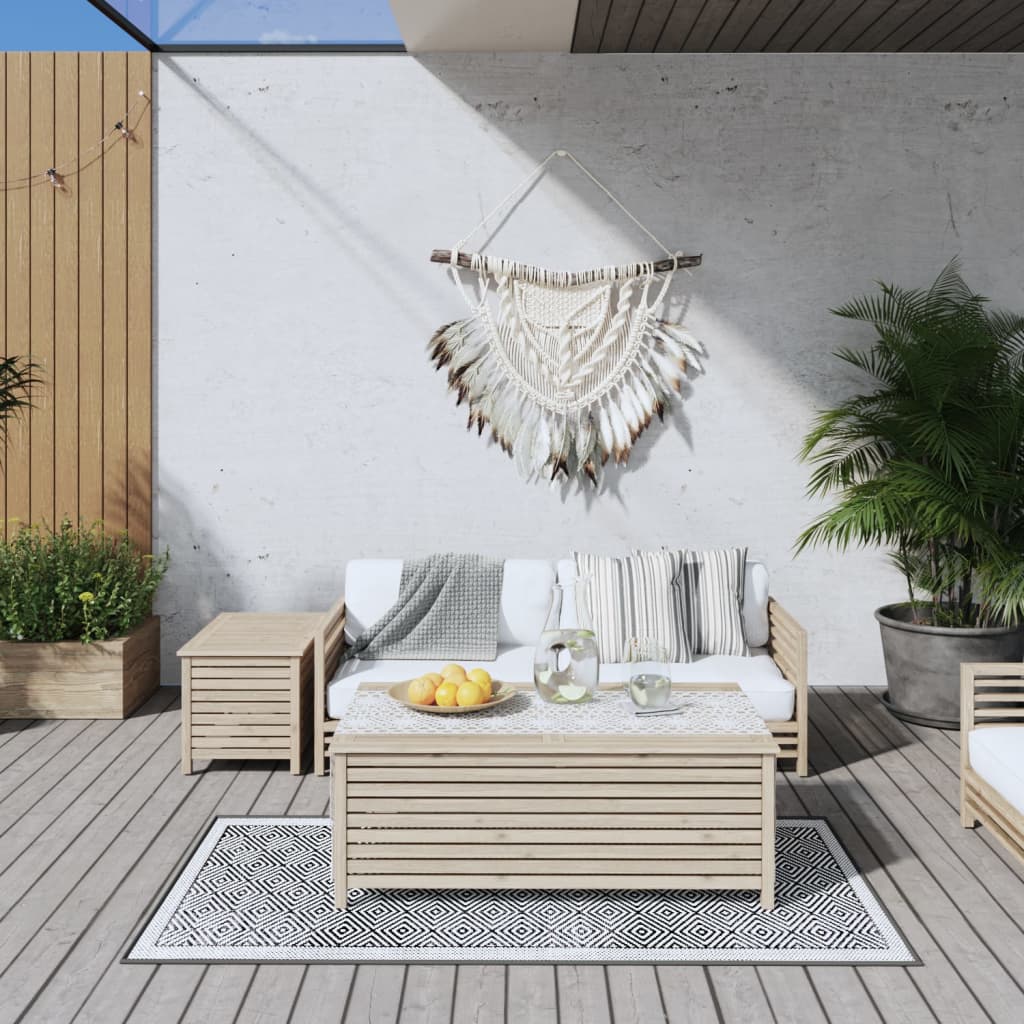 Vidaxx tapis d'extérieur réversible 80x150 cm gris et blanc