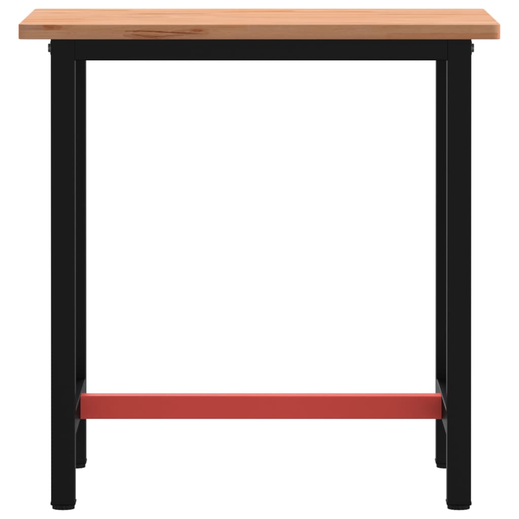 VidaXL établi 80x55x81,5 cm bois de hêtre massif et métal